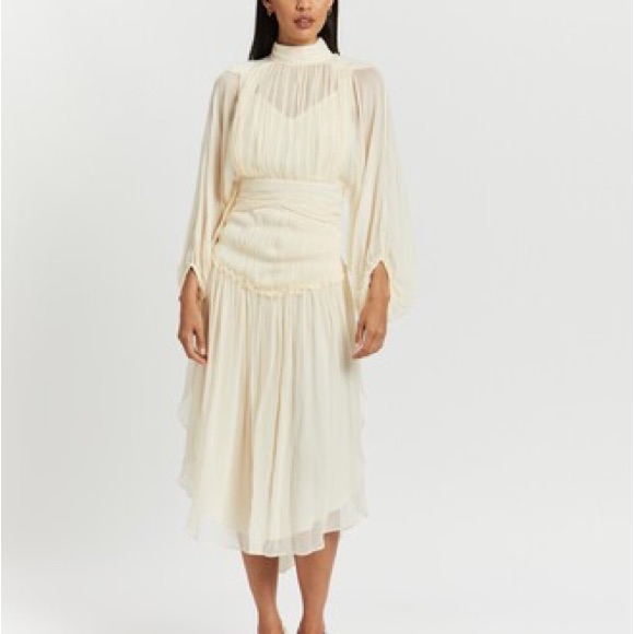 Shona Joy Iris Dress In Cream